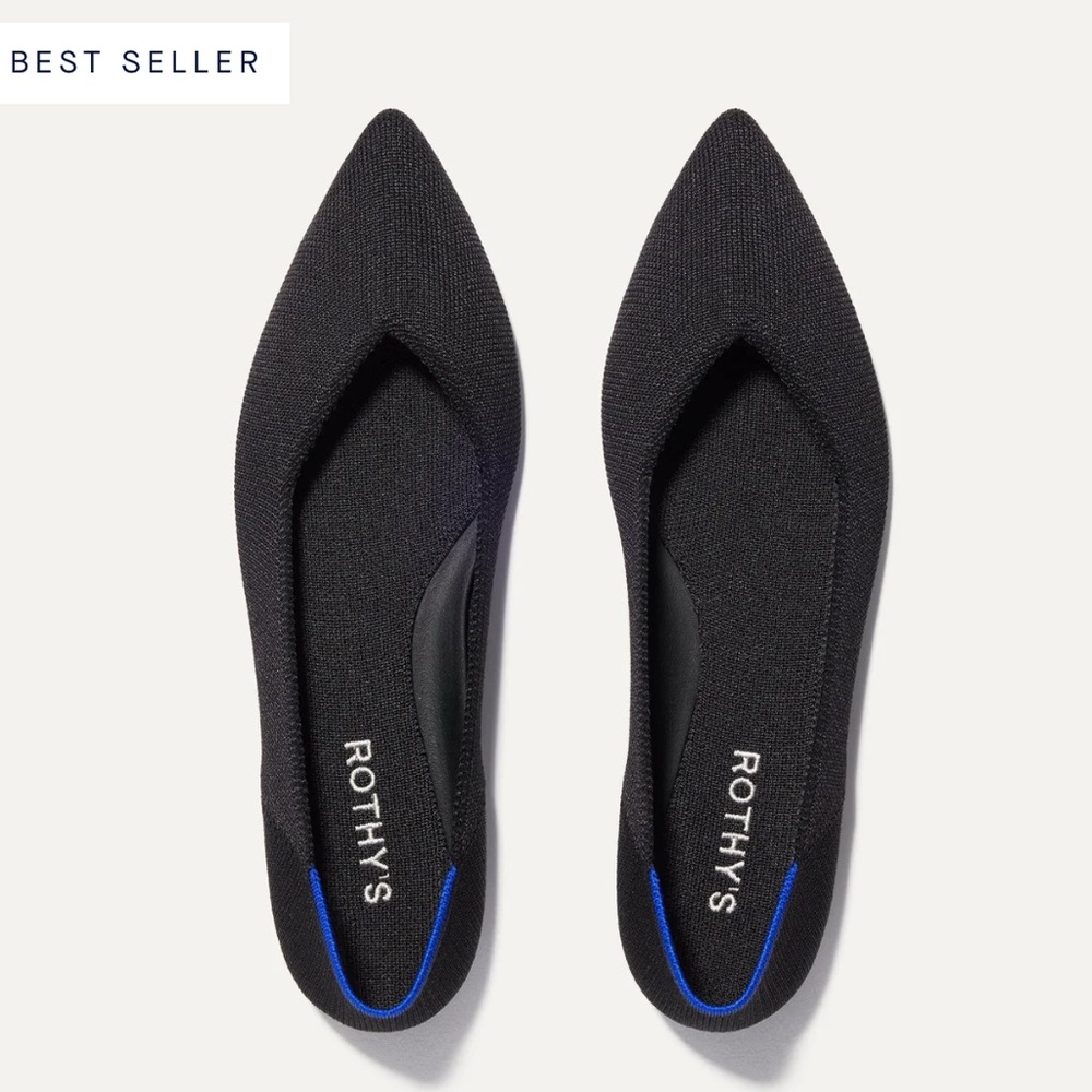 Rothy's Women's Black Flats (The Point)